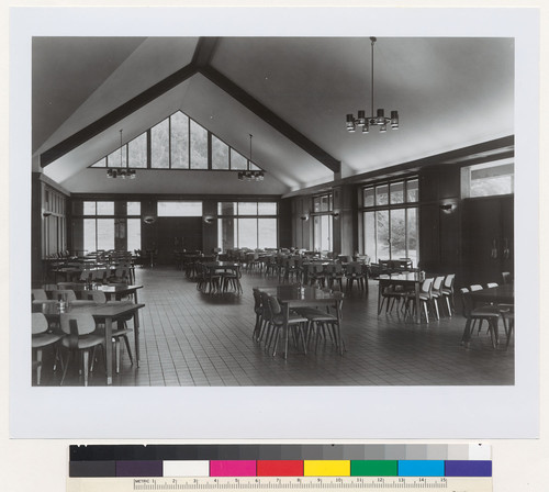 Dominican College Dining Room, interior, San Rafael, 1958