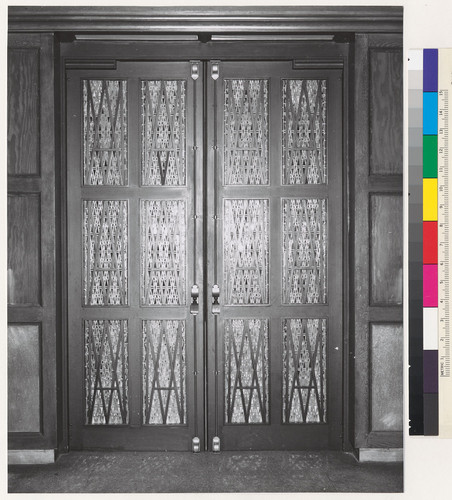 St. Vincent DePaul Church, entrance doors (1), San Francisco, 1963