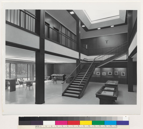 Dominican College Library, interior (3), San Rafael, 1958