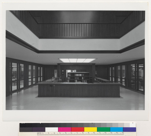 Dominican College Library, interior (4), San Rafael, 1958