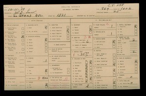 WPA household census for 1321 S GRAND AVE, Los Angeles County