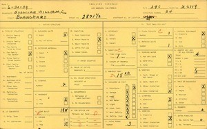 WPA household census for 2821 1/2 BLANCHARD, Los Angeles