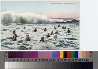 "Surf Bathing at Long Beach, Cal."