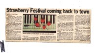 Strawberry Festival coming back to town