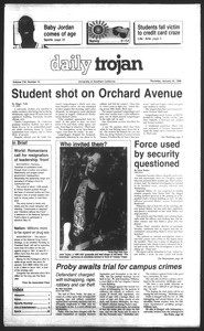 Daily Trojan, Vol. 111, No. 10, January 25, 1990