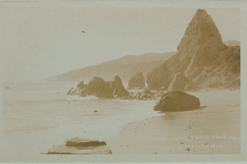 Castle Rock on the beach near Santa Monica, Calif