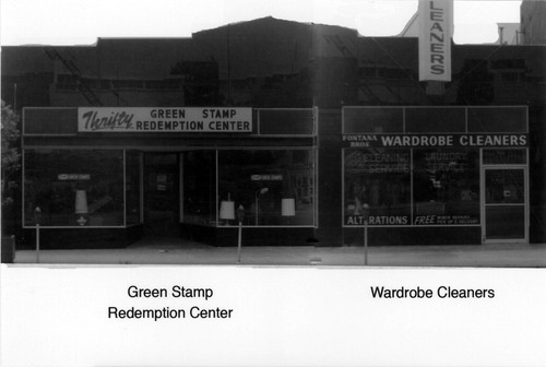 Green Stamp Redemption Center and Wardrobe Cleaners, Grand Avenue