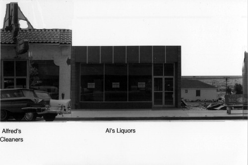 Alfred's Cleaners and Al's Liquors on Grand Avenue