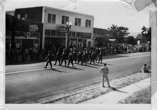 South San Francisco Bicentennial Parade - military on parade (1958)