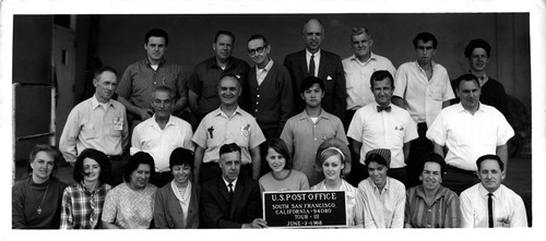 South San Francisco Postal Crew, Tour II, 1968