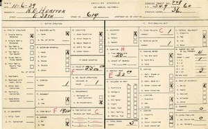 WPA household census for 619 E 38TH, Los Angeles