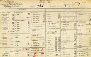 WPA household census for 731 N GAGE