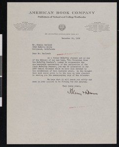 Henry T. Brown, letter, 1936-12-30, to Hamlin Garland