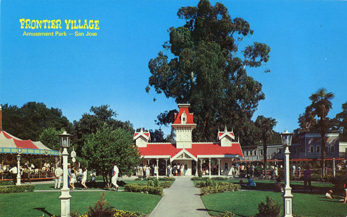 Postcard of Frontier Village Railroad Station