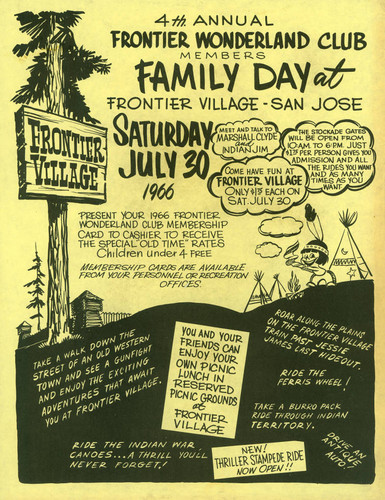 Frontier Wonderland Club Family Day Flyer