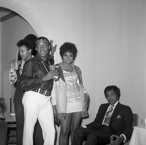 Four people at a party, Los Angeles