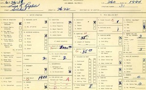 WPA household census for 2622 SICHEL, Los Angeles