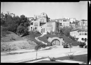 Homes on hillside, Southern California, 1924