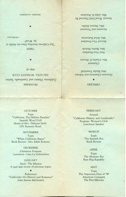 Program: California History and Landmarks Section 1940-41