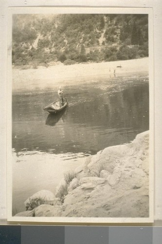 Dugout canoe; Stone Lagoon, Humboldt Co.; 15 September 1921; 10 prints, 10 negatives--No. 1-5 (Vol. 9)--No. 6-10 (Vol. 10)