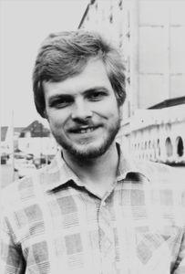 Info-Secretary in DSM, 1984-85, Journalist Henri Peter Nissen, (Photo Aug. 85)