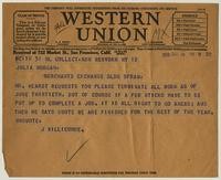 Telegram from Willicombe to Julia Morgan, June 12, 1938