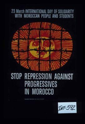 23 March international day of solidarity with Moroccan people and students. Stop repression against progressives in Morocco