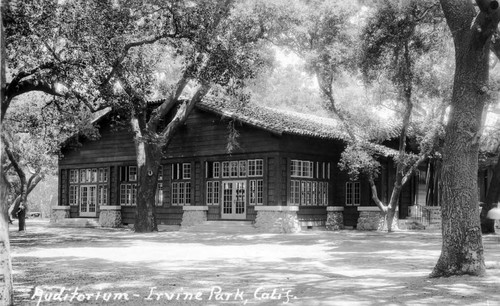 Dance Pavilion and Auditorium at Orange County Park (now Irvine Regional Park), ca. 1935