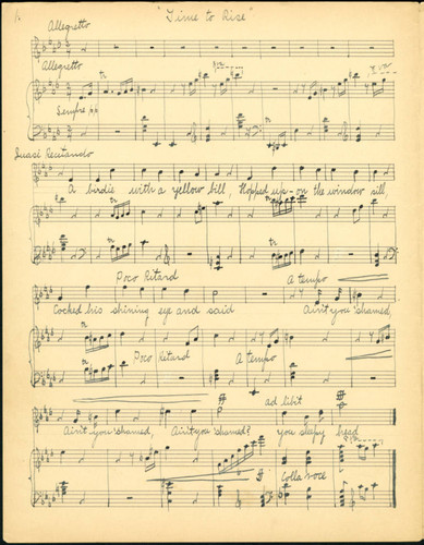 Time to rise, op. 2, no. 1