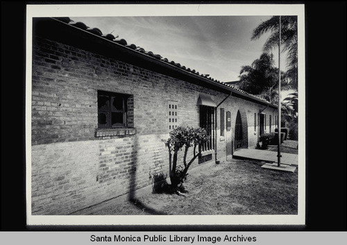 View of main entry looking southeast, Santa Monica Health Center, 1525 Euclid Street built 1928