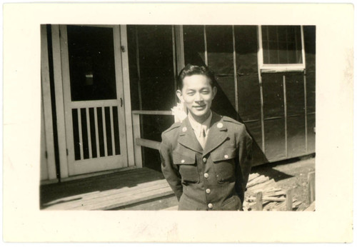 John Yoshinaga in military uniform