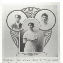 Monrovia High School Debating Teams, 1905-06