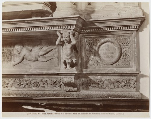 No. 18496. Venezia - Chiesa di S. Giovanni e Paolo. Un particolare del monumento a Niccolo. (A. Rizzo.)