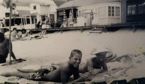 Chuck Herpick and Tom Morey at Laguna Beach