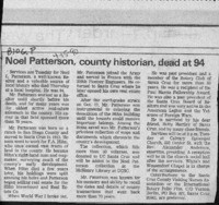 Noel Patterson, county historian, dead at 94