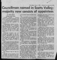 Councilman named in Scotts Valley; majority now consists of appointees