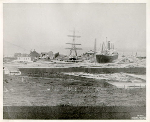[Early shipyards located in Hunters Point]