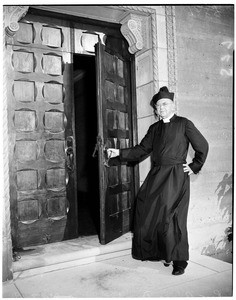 Reverend George Davidson (Episcopal Minister retires), 1951