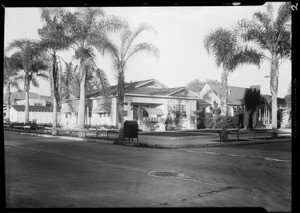North Wilton Place and Fernwood Avenue, car at North Beachwood Drive and Santa Monica Boulevard, Los Angeles, CA, 1931