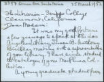 Elsie M. Hill letter, 1952 March 25