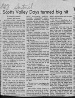 Scotts Valley Days termed big hit