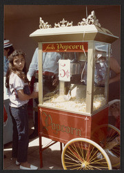 Girl in line for popcorn
