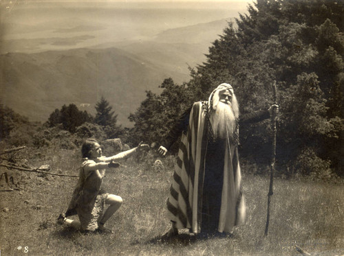 Francis Nielson as Isaac in Abraham and Isaac, the first Mountain Play, performed in 1913 on Mount Tamalpais [photograph]