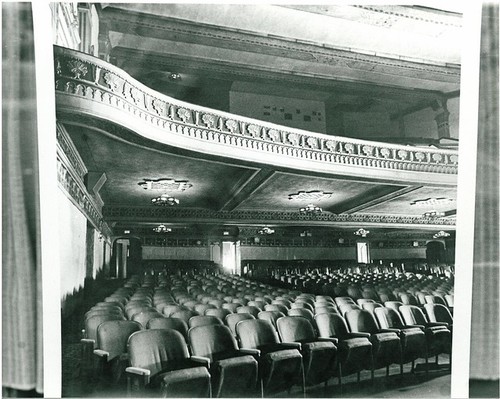 Interior of Rialto Theater, Lower Level Seats and Balcony
