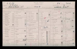 WPA household census for 1704 MIRAMAR ST, Los Angeles