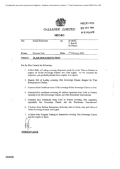 Gallaher Limited[Memo from Norman Jack to Susan Schiavetta regarding the Tlais documentation]