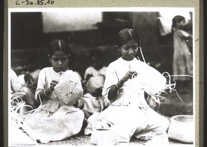 Orphans at their work