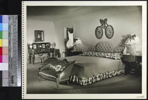 Grable, Betty, residence. Bedroom