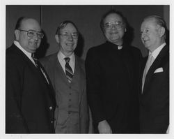 Ken Skinner, Joseph Rawlinson, James N. Loughran, S.J., and William H. Hannon