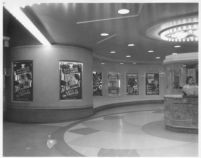 Vogue Theatre, South Gate, lobby, ticket booth